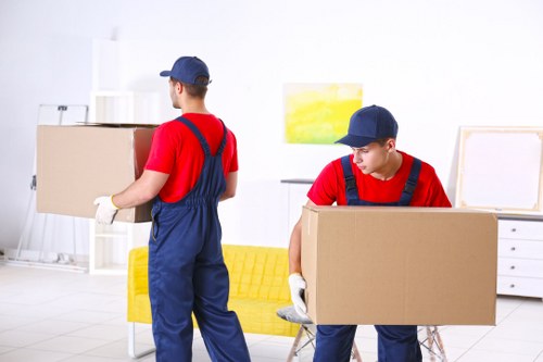 Removal team preparing a move in a Tufnell Park street