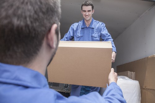 Man and van moving service in a Tufnell Park street setting