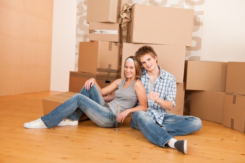 Loading and transporting furniture with a man and van in North London