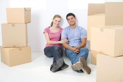 Furniture pick-up service for a Tufnell Park flat and narrow staircase