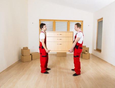 Packed boxes and moving supplies prepared in a Tufnell Park property